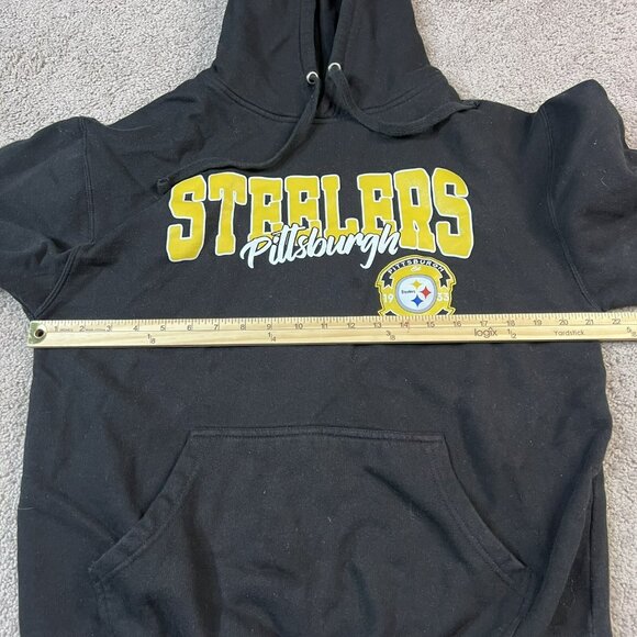 Starter Pittsburgh Steelers Hoodie Black Yellow Men's Size Medium - Picture 5 of 7